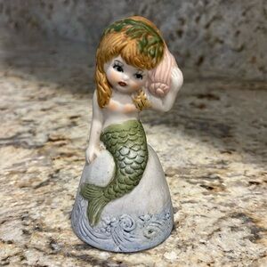 Antique Vintage 1979 Jasco Adorabelles Little Girl Mermaid Bisque Porcelain